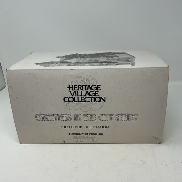 Dept 56 Red Brick Fire Station Christmas In The City Heritage Village 5536-0 - Picture 13 of 14